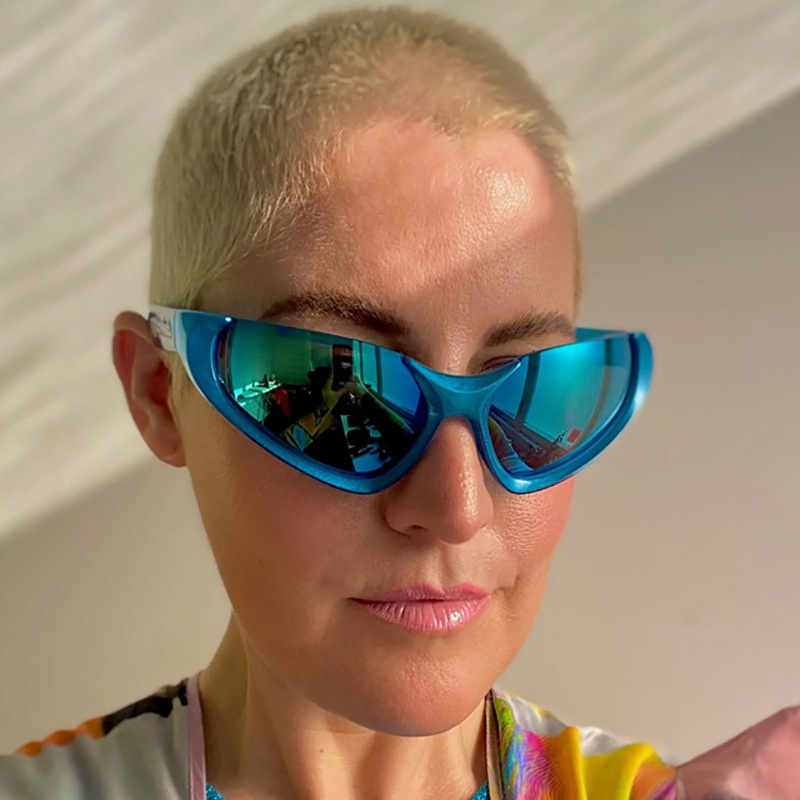 Kính Mát Gọng Vuông Thời Trang Mới Cho Nam Nữ Màu Sắc