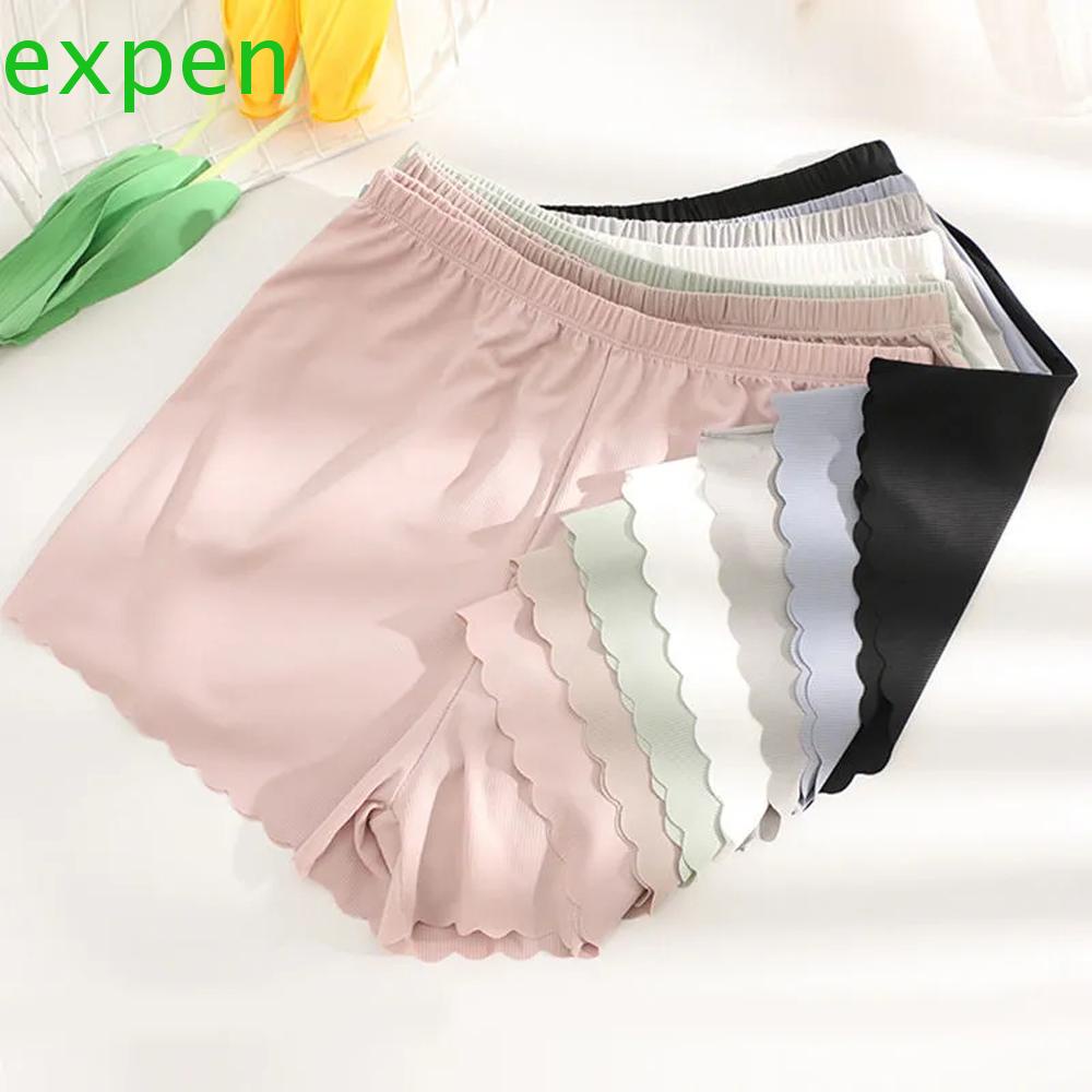 Quần đùi bảo hộ bằng lụa mát không đường may nhiều màu sắc tuỳ chọn cho phái nữ