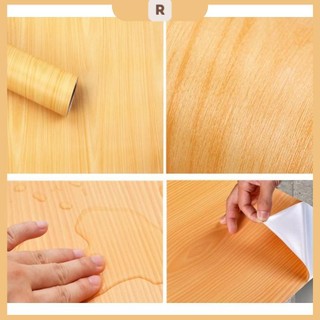 Decal dán tường giả gỗ vàng khổ 45cm (giá bán 1m)