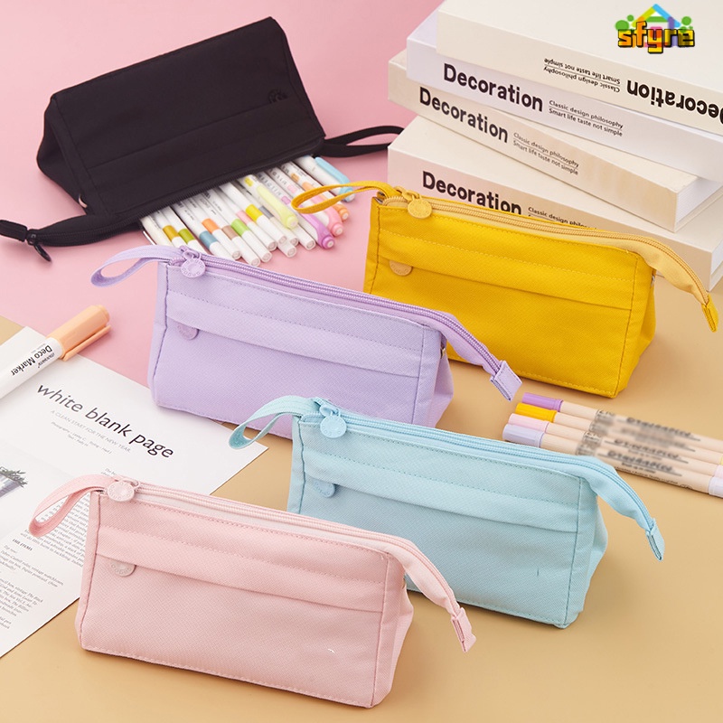 Túi Đựng Bút Đa Năng Sức Chứa Lớn Có Khóa Kéo Tiện Dụng