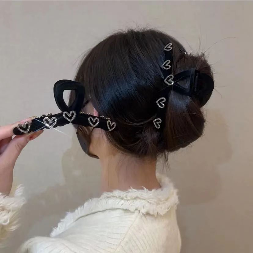 Kẹp Tóc Hình Cá Mập Đính Đá Thời Trang Thu Đông Cho Nữ