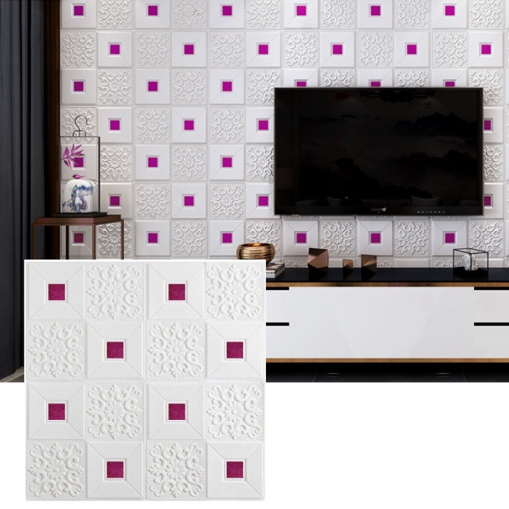 Đề Can Xốp 3D Tự Dính Dán Tường / Trần Nhà Trang Trí Phòng Khách / Phòng Ngủ Cho Bé Chống Thấm Nước