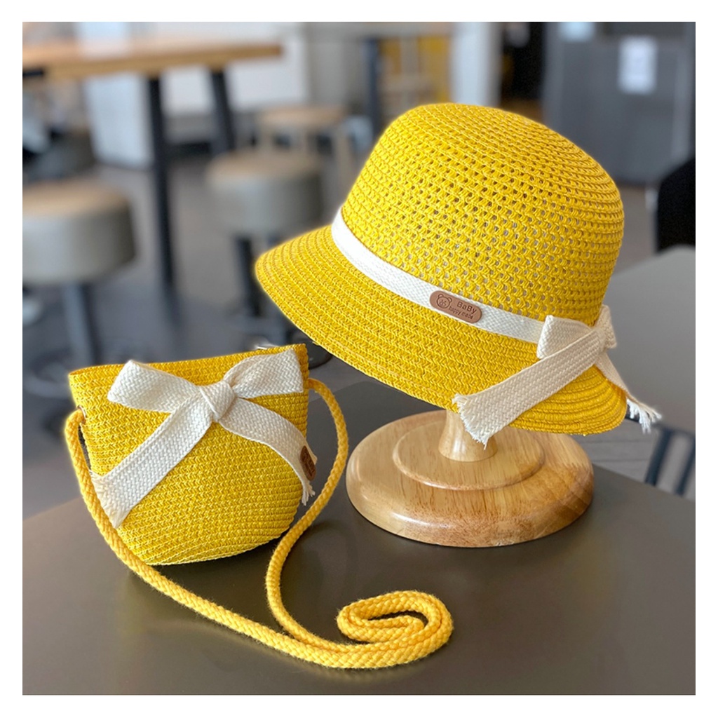 Mũ Cói Che Nắng Đi Biển Thời Trang Mùa Hè Cho Bé Gái D029 2-8 Tuổi D029