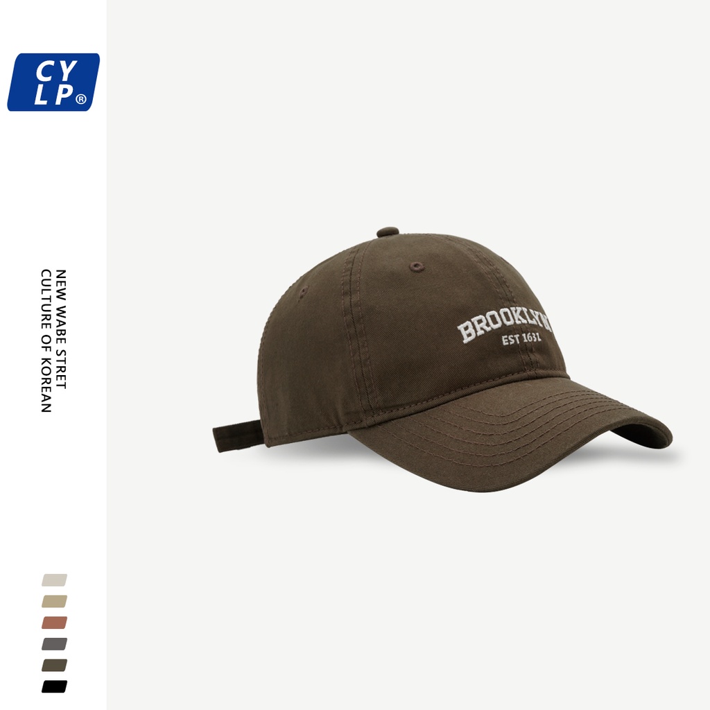 Mũ Lưỡi Trai Mềm Thêu Chữ Phong Cách Hàn Quốc Thời Trang Xuân Hè Cho Cặp Đôi