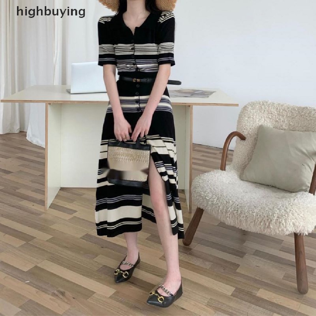 Đầm Dệt Kim Cổ Bẻ Ôm Dáng Thời Trang Hè 2023 Cho Nữ