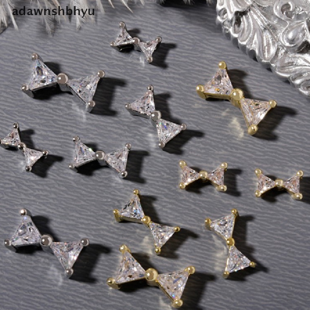 1 Đá Zirconia Hình Nơ Đính Trang Trí Móng Tay