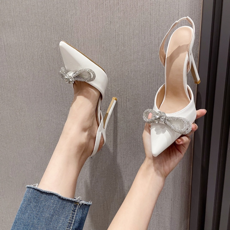 Sandal Cao Gót Mũi Nhọn Thiết Kế Mới Có Size Từ 35-42 Thời Trang Dành