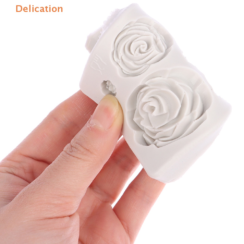 Khuôn Silicone Làm Bánh / Sô Cô La Hình Hoa Hồng Tiện Dụng