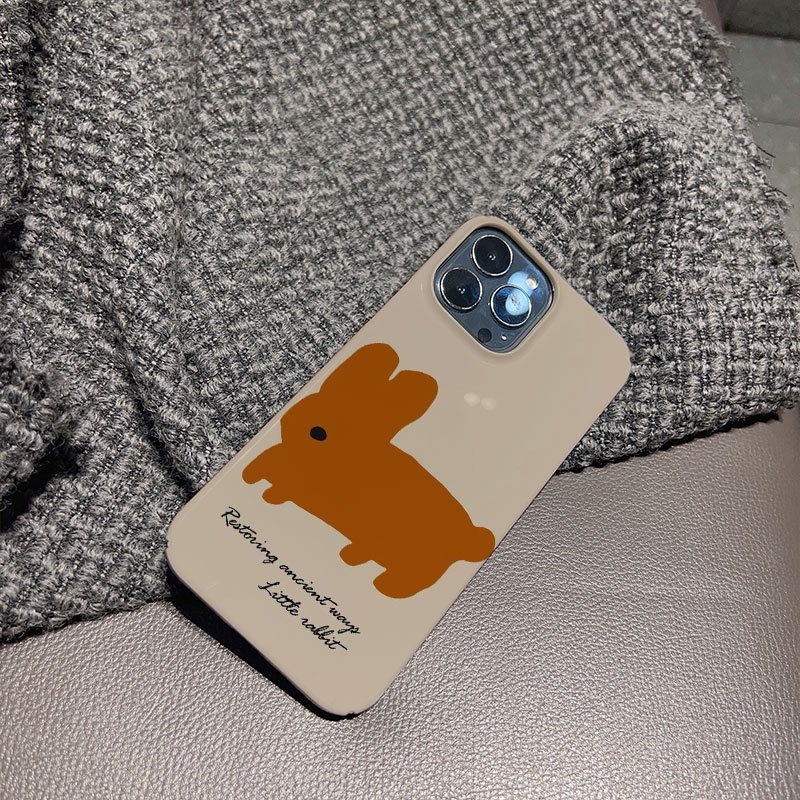 Ốp Điện Thoại Cứng In Hình Gấu Nâu Cho iphone 14promax 11 13 12 7Plus 8 X XS Max