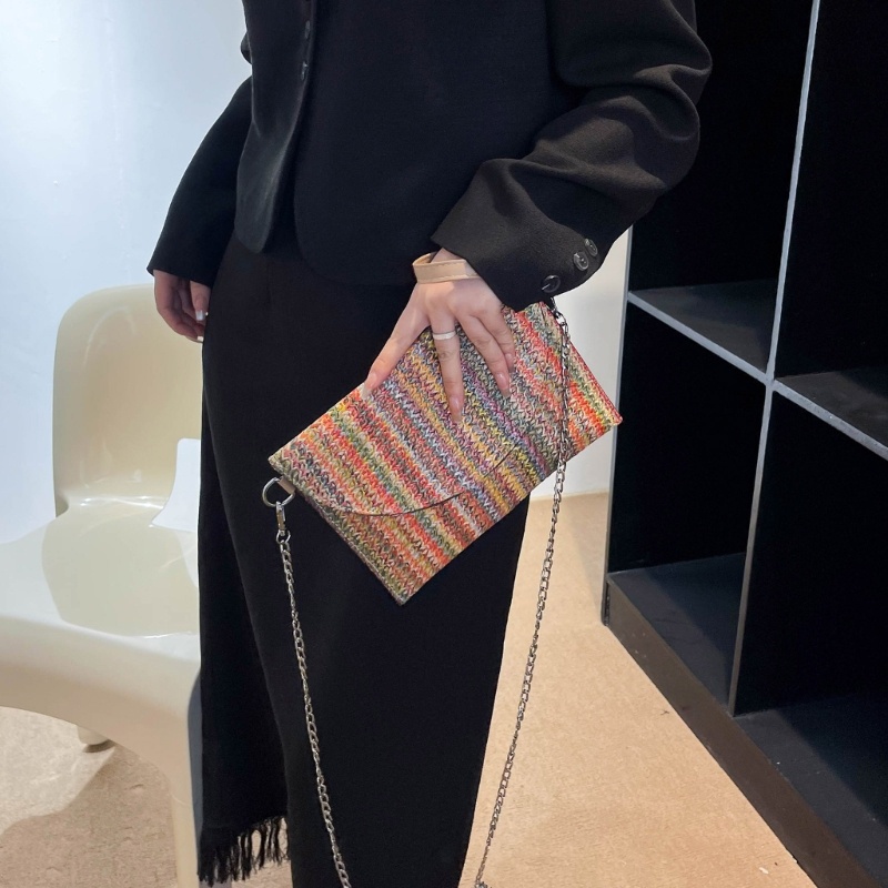 Túi Đeo Chéo Dệt Kim Phong Cách Retro Thời Trang Dành Cho Nữ