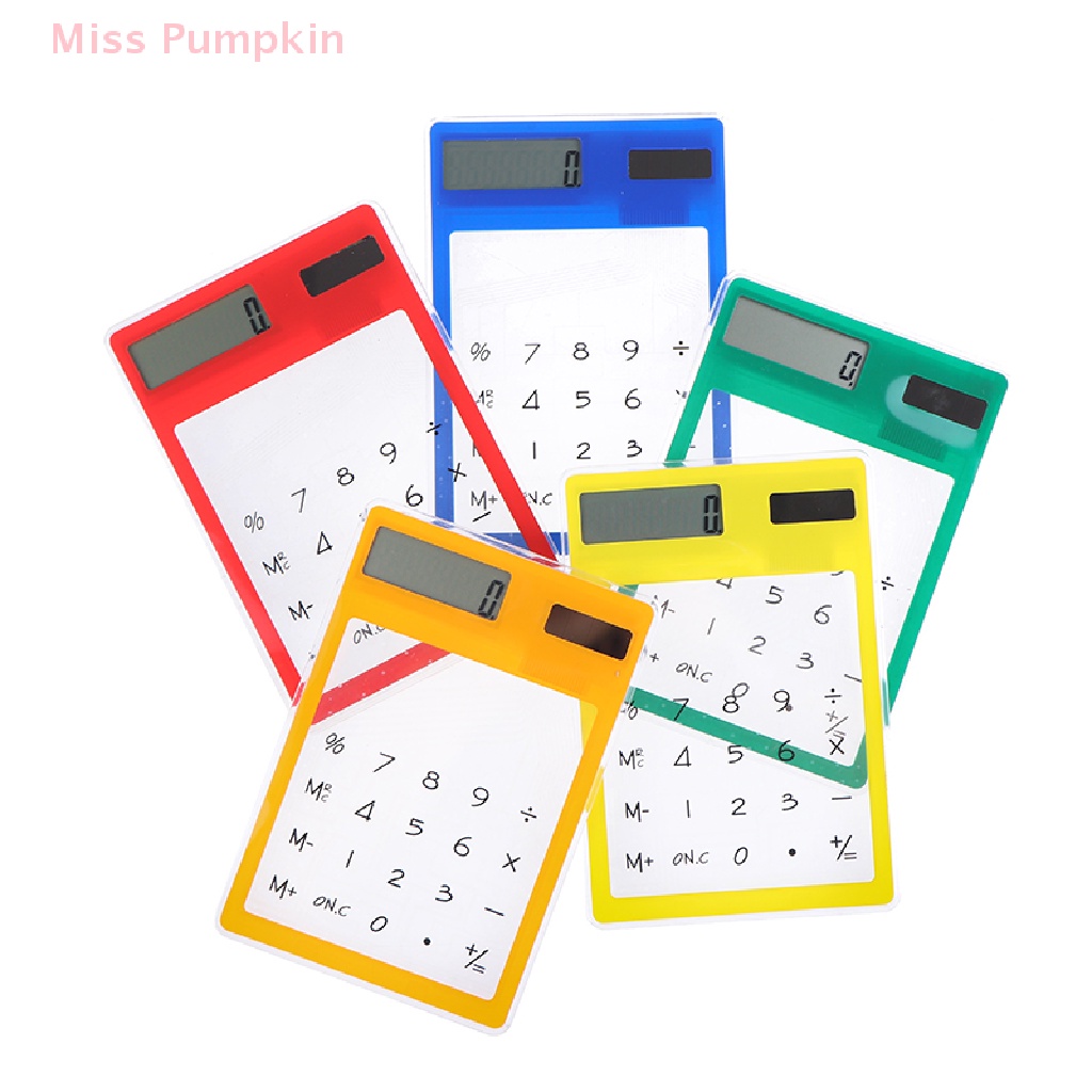 1 Máy Tính Năng Lượng Mặt Trời Cầm Tay Mini Hình Hoạt Hình 8 Chữ Số