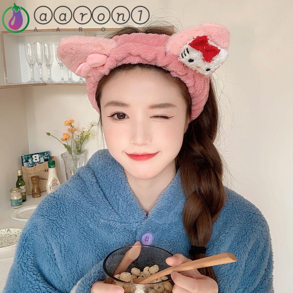 Aaron1 Băng Đô Đội Đầu Hàn Quốc Đính Nơ Họa Tiết Hoạt Hình Kuromi Đáng Yêu Nhiều Màu Sắc Cho Nữ