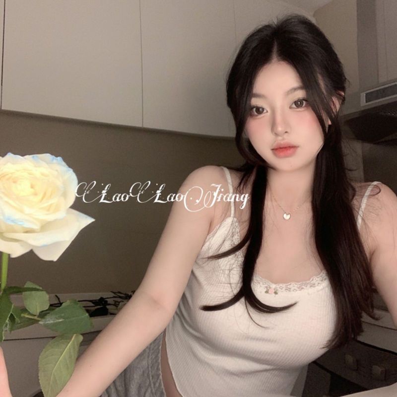 Pure Desire Áo Hai Dây Ngắn Hở Rốn Ôm Dáng Phong Cách Ngọt Ngào Thời Trang Mùa Hè Hàng Mới Dành Cho Bạn Nữ