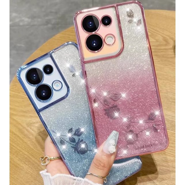 Ốp Điện Thoại Màu Gradient Thời Trang Cho Oppo Reno8 / 8Z / 7Z / 8 Pro / 7 Pro / 6 / 6Pro / 5 / 5 Pro
