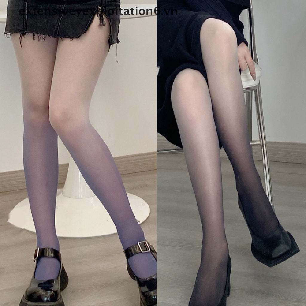 [EE] Quần Tất Mỏng Màu Kẹo Gradient Gợi Cảm Đi Tiệc Câu Lạc Bộ Lolita Dành Cho Nữ