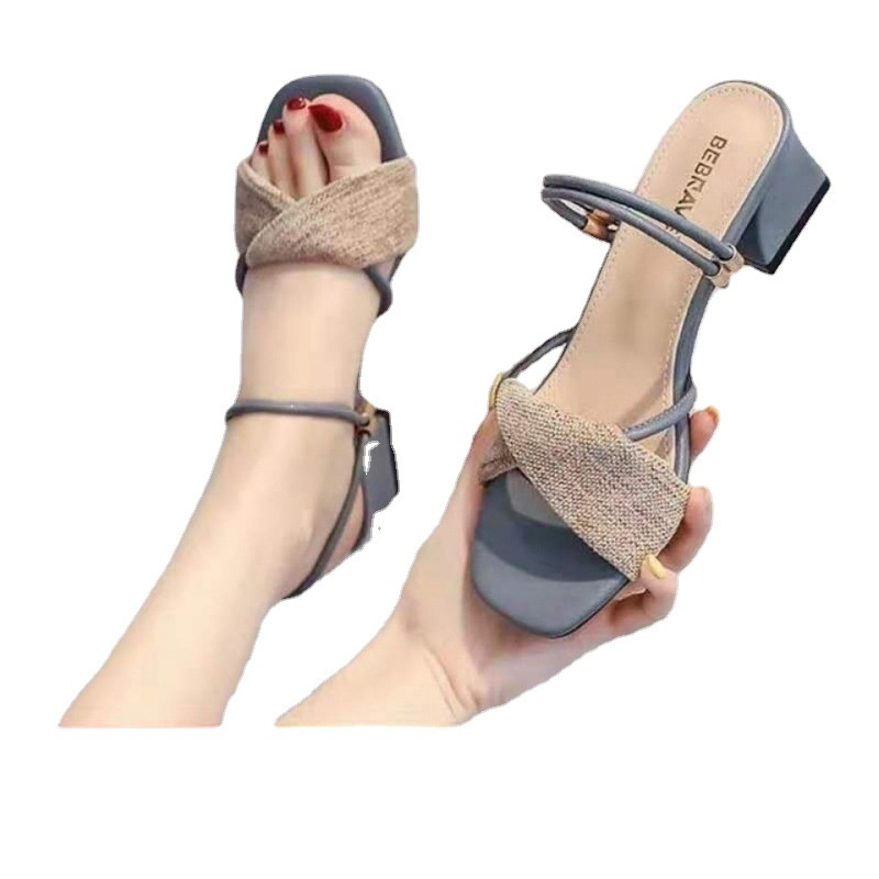Sandal Cao Gót Thiết Kế Mới Thời Trang Mùa Xuân Dành Cho Nữ