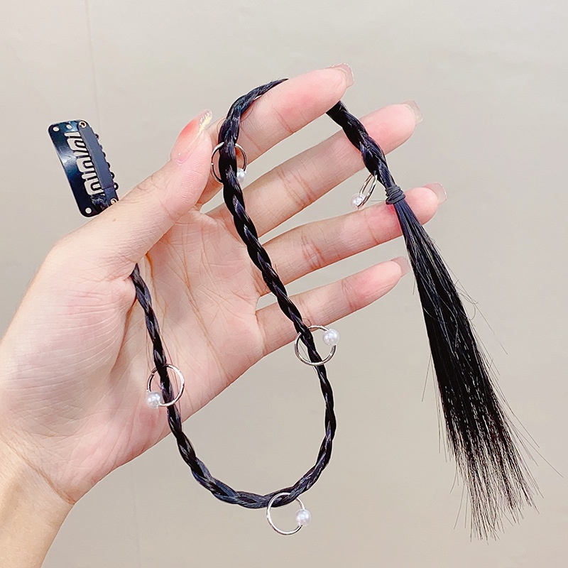 Kẹp Tết Tóc Giả Thắt Bím Cho Nữ