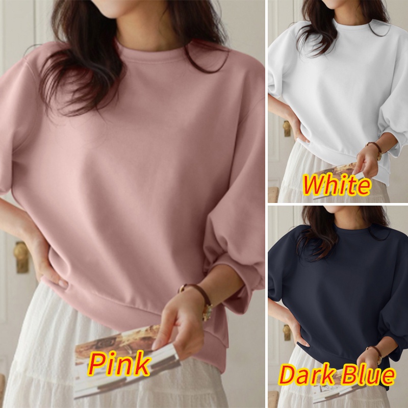 Áo hoodies nữ ZANZEA tay 3/ 4 thời trang Hàn Quốc