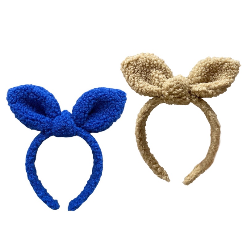 Băng Đô Tai Thỏ Phối Lông Xù Hoạt Hình Dành Cho Trang Điểm / Rửa Mặt / Biểu Diễn Sân Khấu