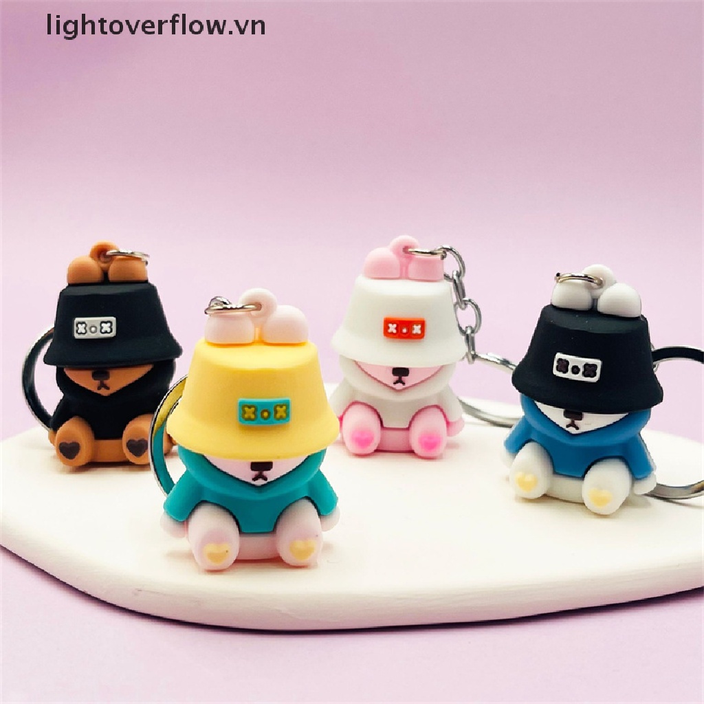 Móc Khóa Xe Hơi / Túi Xách Hình Thỏ Hoạt Hình Sáng Tạo