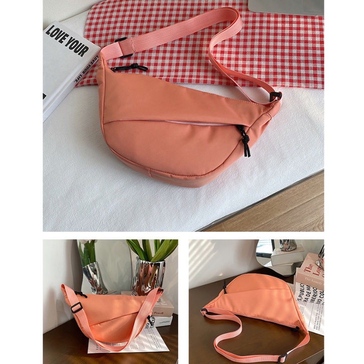 Túi Xách Đeo Vai Nylon Cỡ Lớn Phong Cách Hàn Quốc Đơn Giản Cho Nam Nữ