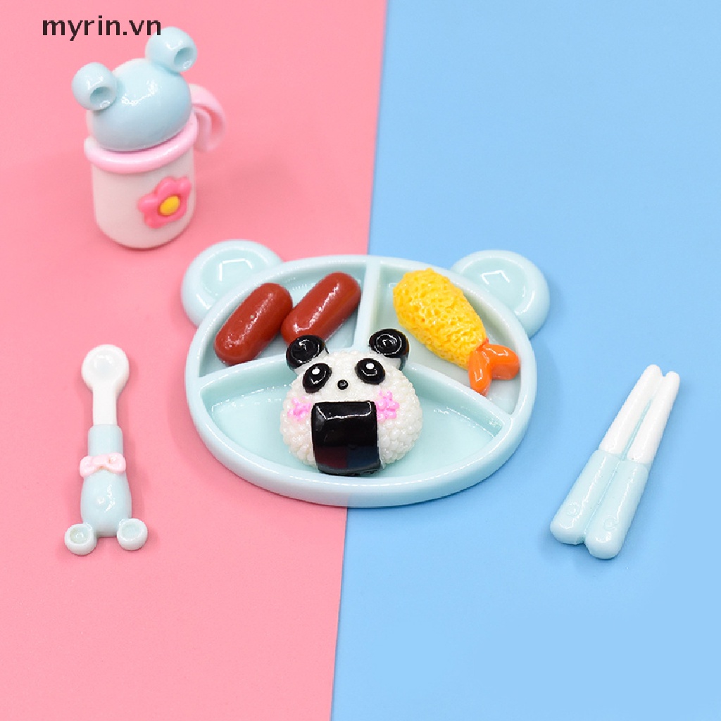 Set 10 Dĩa Ăn Tối Dễ Thương Dùng Để Trang Trí Nhà Búp Bê