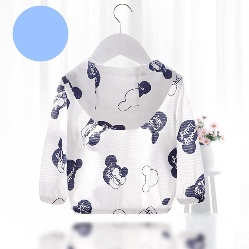 Áo Khoác Chống Nắng Bằng Vải Cotton Mềm Mỏng Thoáng Khí In Họa Tiết Thời Trang Mùa Hè Cho Bé Trai Và Gái 0-4