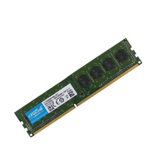 New For Crucial 8GB DDR3L 1600MHz 1.35V PC3L-12800U 2Rx8 240Pin DIMM Desktop PC RAM Memory