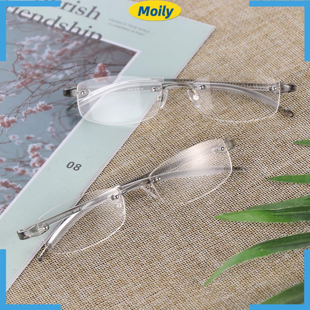 Kính cận đọc sách -100~-400 chất liệu resin trong suốt thời trang