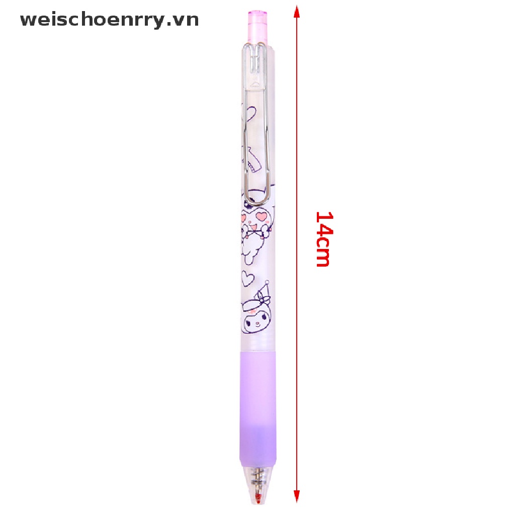 Bút Mực Gel Họa Tiết Hoạt Hình Màu Tím Dễ Thương