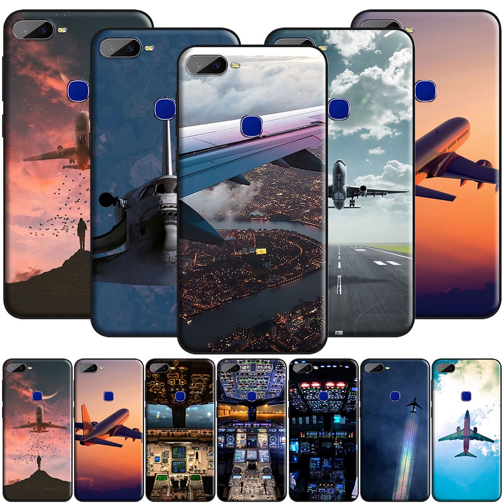 Ốp Điện Thoại silicone Mềm Hình Máy Bay Cho apple iphone 7 8 plus 11 x xs max xr