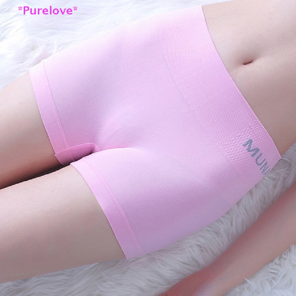 Quần Lót Boxer Cotton Không Đường May Định Hình Cơ Thể An Toàn Cho Nữ Mới