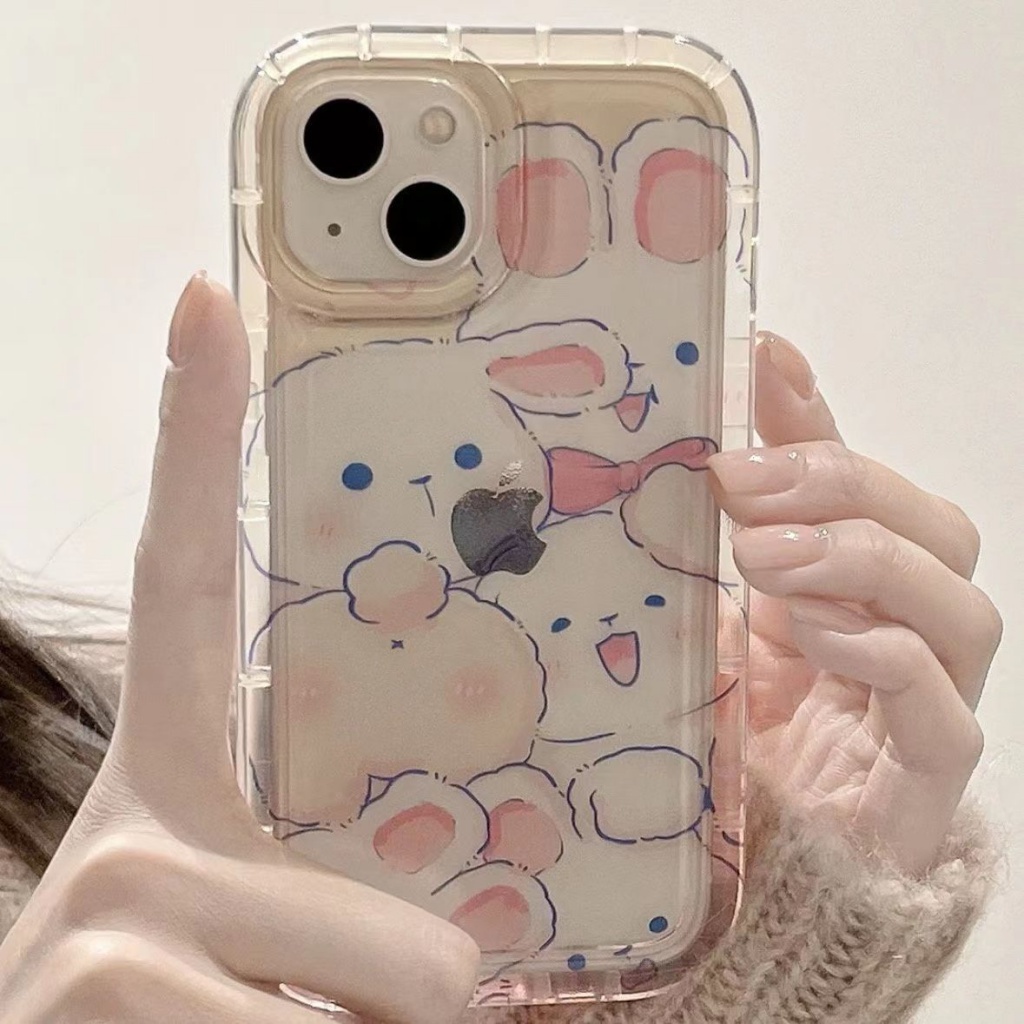 ✅Ốp Điện Thoại Trong Suốt Chống Sốc Hình Thỏ Dễ Thương Cho iPhone 14 / 13pronax 12 / 11 xr / xs 7 / 8Plus 1ABP
