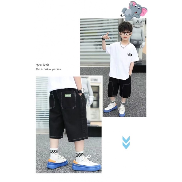 Quần Lửng Thể Thao Có Túi Thời Trang Mùa Hè 2023 Dành Cho Bé Trai