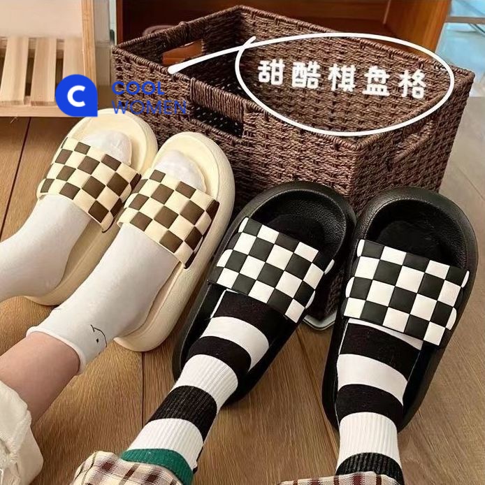 Dép Quai Ngang Đế Dày Thời Trang Hàn Cho Nữ