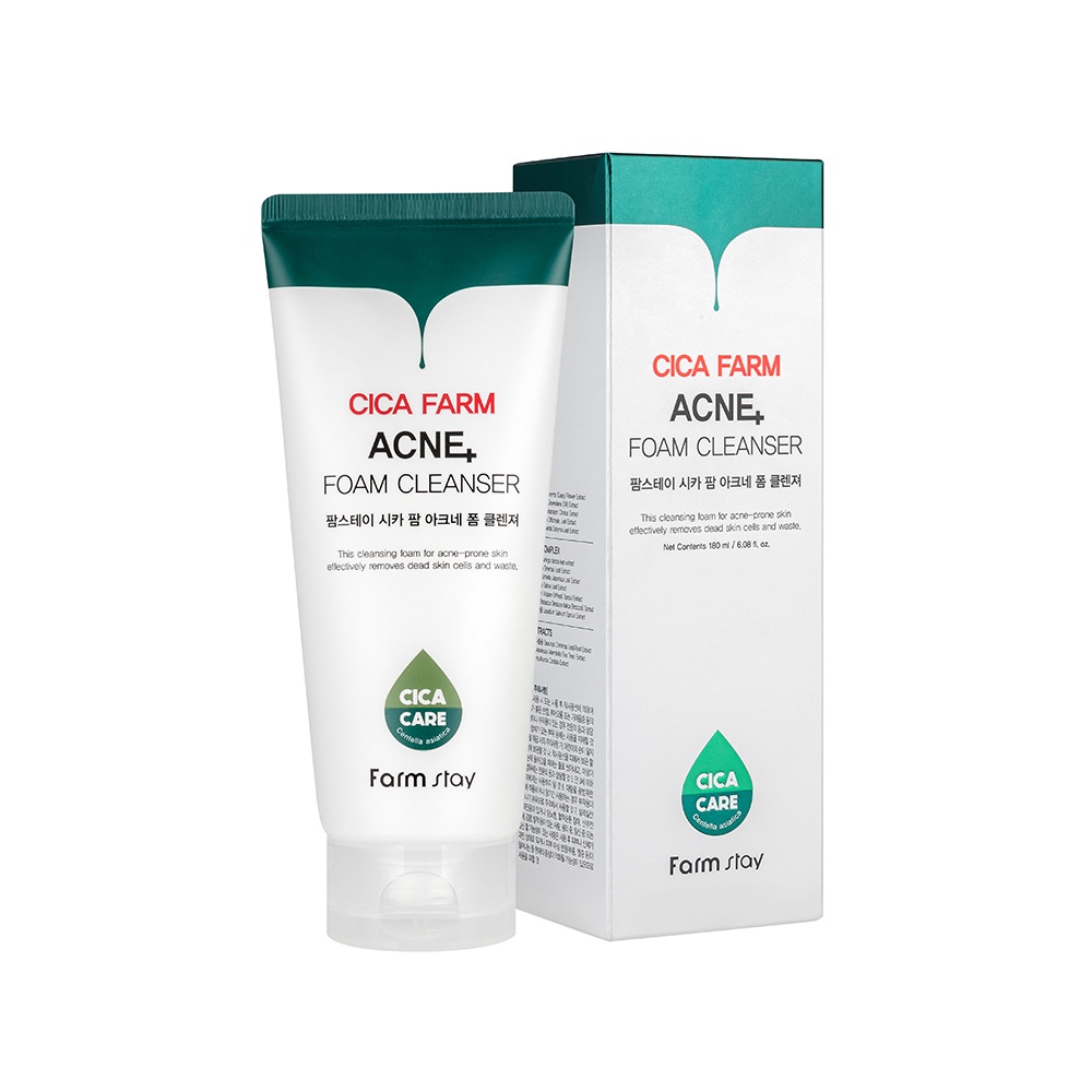 Sữa Rửa Mặt Tạo Bọt Hỗ trợ giảm mụn cica 180ml ★Phụ Kiện Chuyên Dụng Dành Cho Xe Hàn Quốc★ Kem Dưỡng Ẩm / Dưỡng Ẩm / Làm Dịu Da