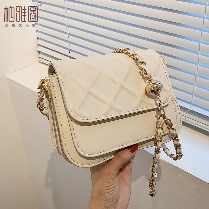 Túi đeo chéo nữ trần trám dây xích đi học đi làm