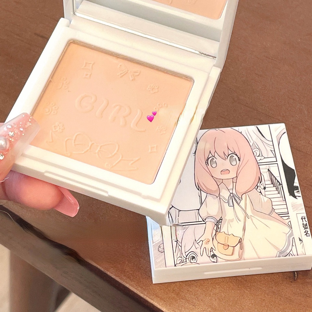 Phấn Phủ Trang Điểm Kiểm Soát Dầu Thiết Kế Kiểu Hoạt Hình Dễ Thương