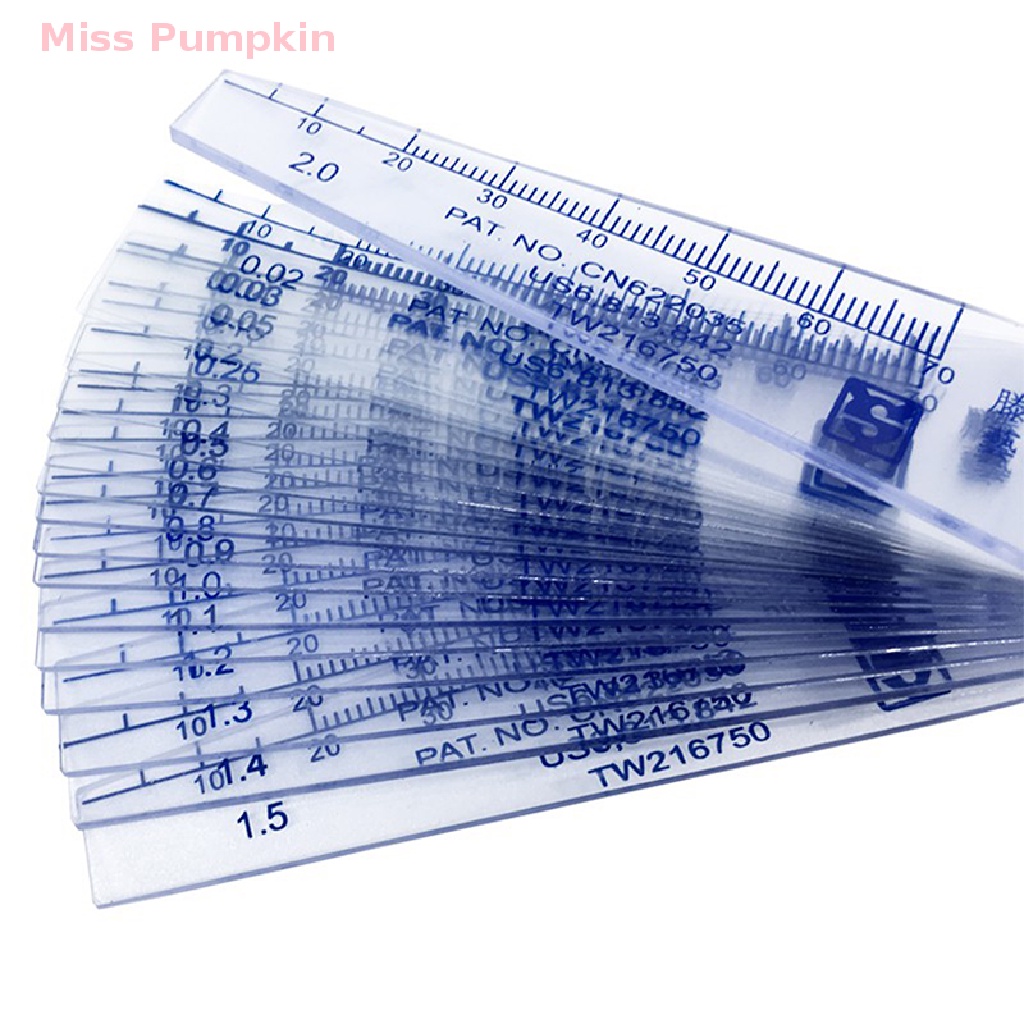 Thước Đo Đường Kính Dày Bằng Nhựa 0.05-1mm Chuyên Dụng