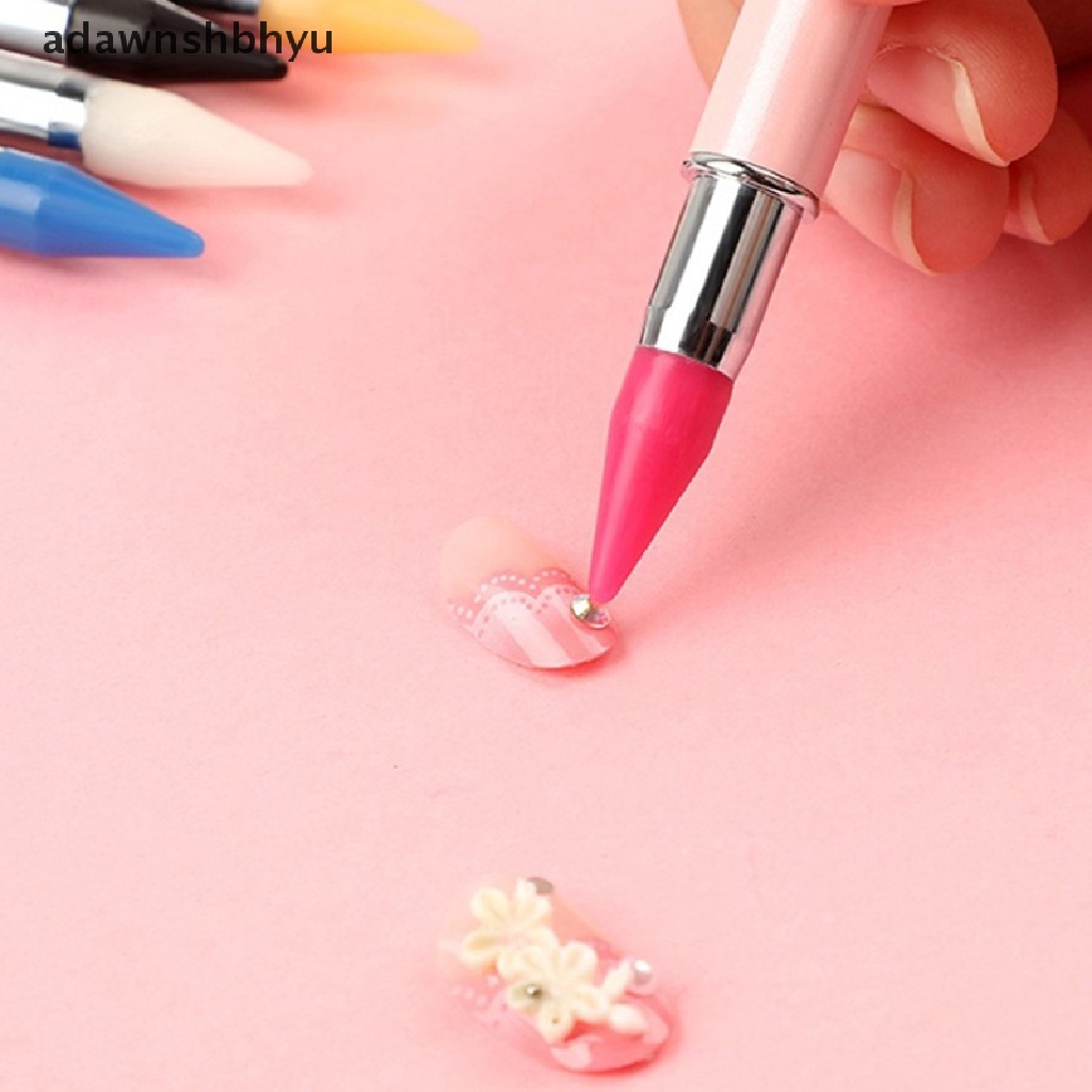 Bút Chấm Bi Hai Đầu Xoay Đính Đá Trang Trí Móng Nghệ Thuật