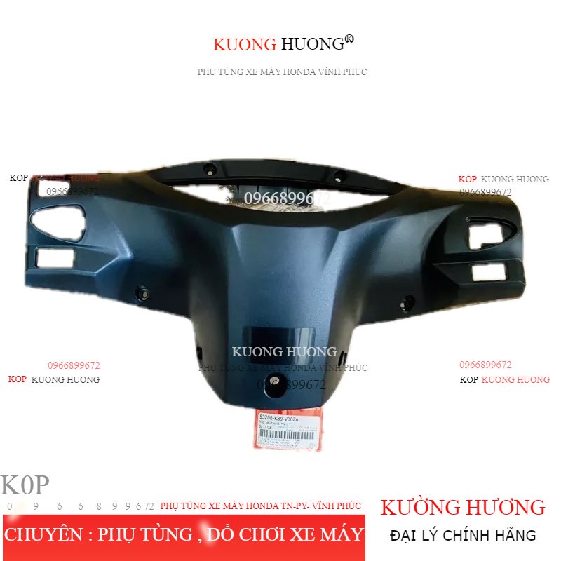 Ốp sau tay lái bợ gáy honda wave a 110 2017-2021chính hãng Honda việt nam