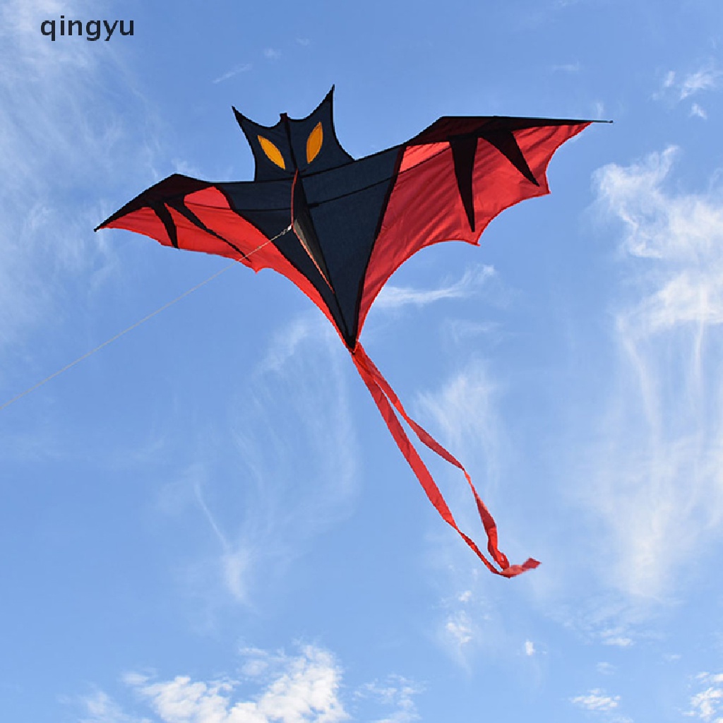 Qingyu Diều Thể Thao Ngoài Trời Hình Dơi Ma Cà Rồng Màu Đỏ Dễ Bay Làm Quà Tặng Tuyệt Vời