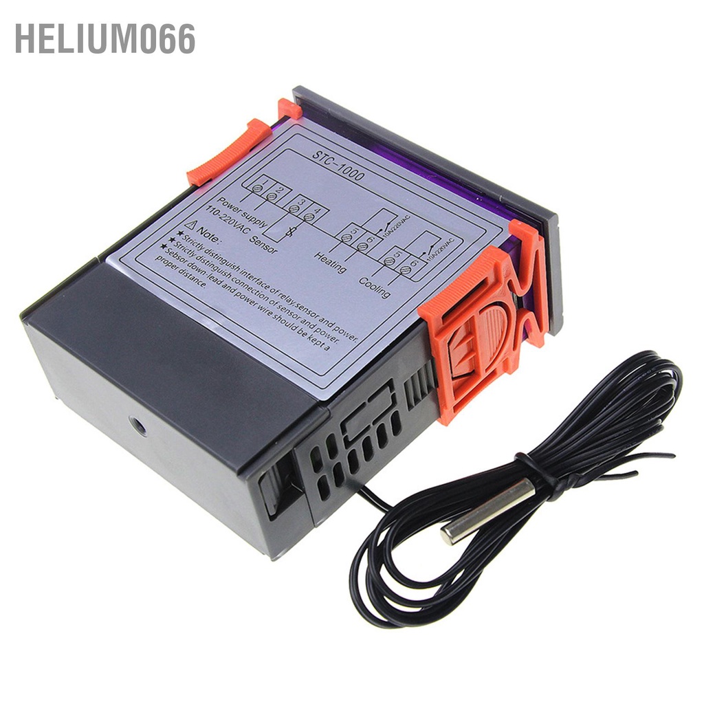 Helium066 Bộ điều nhiệt máy vi tính Màn hình kỹ thuật số có thể lập trình Công tắc khiển độ 110‑220VAC