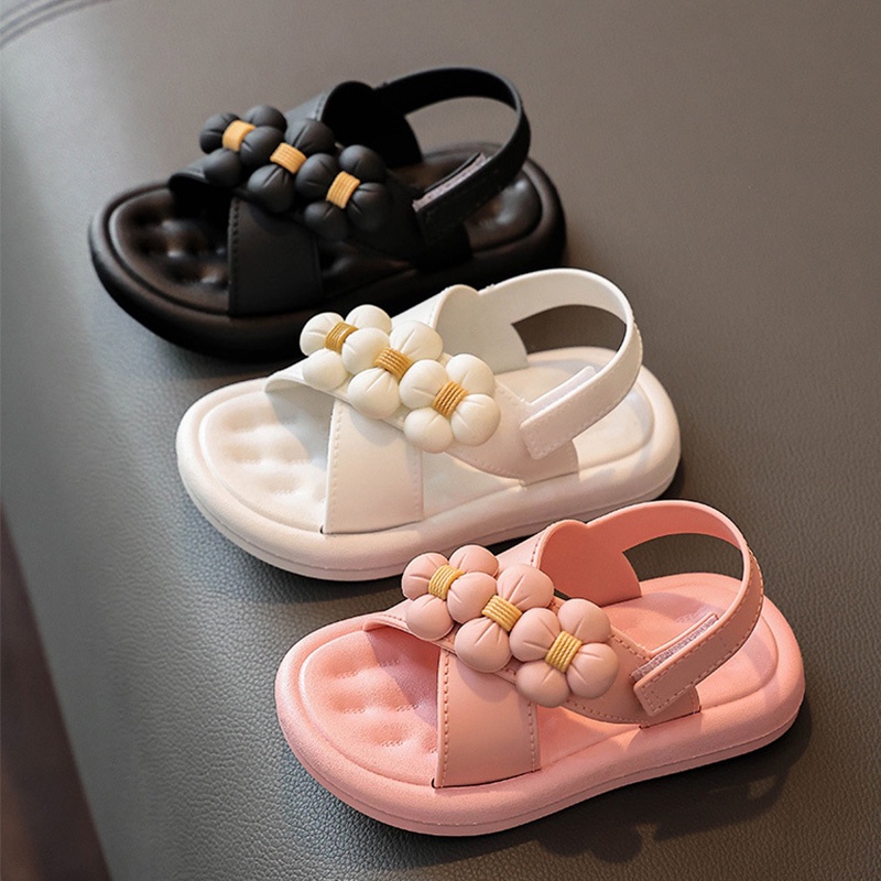 Xăng đan Công Chúa Đế Mềm Không Trượt Thoáng Khí Thời Trang Mùa Hè 2023 Cho Bé Gái