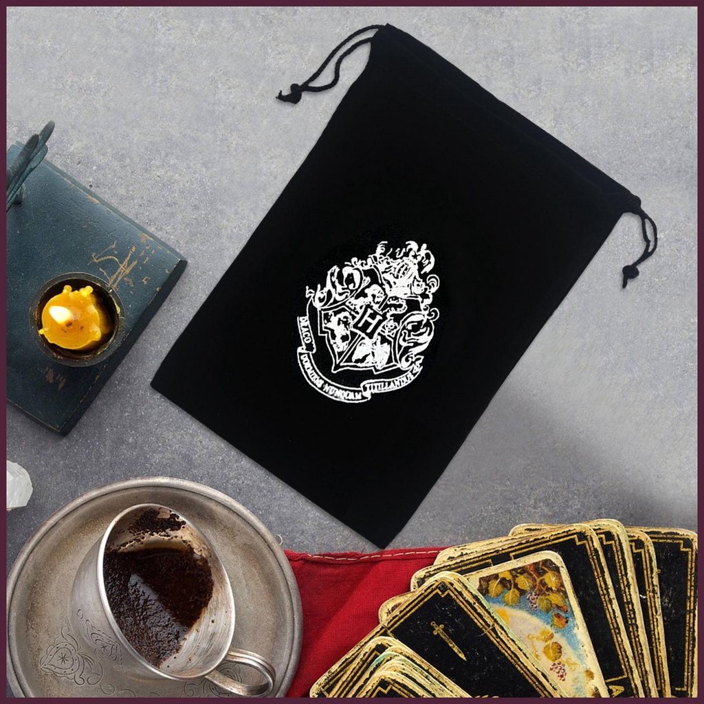 Túi Dây Rút Đựng Thẻ Bài Tarot Thêu Họa Tiết Dễ Thương