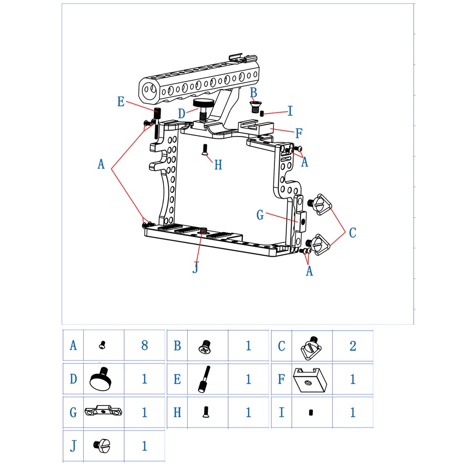Bộ Khung Bảo Vệ Máy Ảnh Panasonic GH3 / GH4 Chuyên Dụng