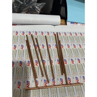 Thanh đồng hợp kim để làm kim hàn cell pin đường kính 3mm dài 10 cm. BN.