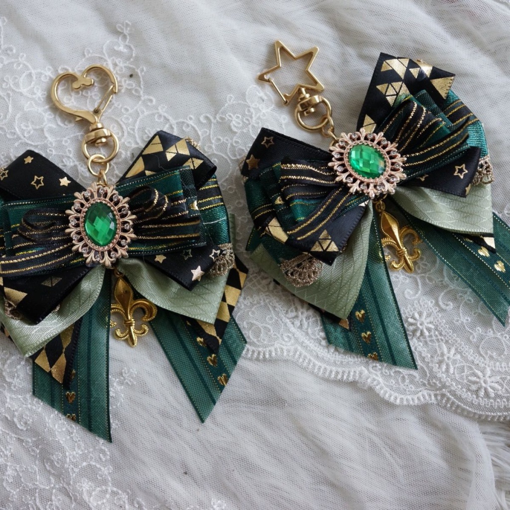 Móc Khóa Hình Nơ Ấn Tượng Phụ kiện túi xách, nơ, mặt dây chuyền, móc khóa