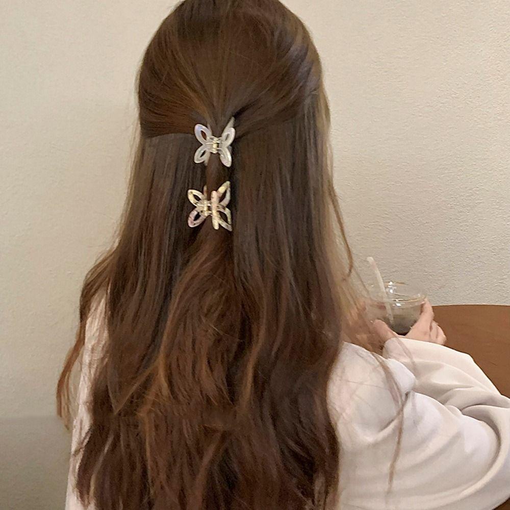 Kẹp Tóc Đuôi Ngựa Họa Tiết Bướm Thời Trang Thanh Lịch Cho Nữ