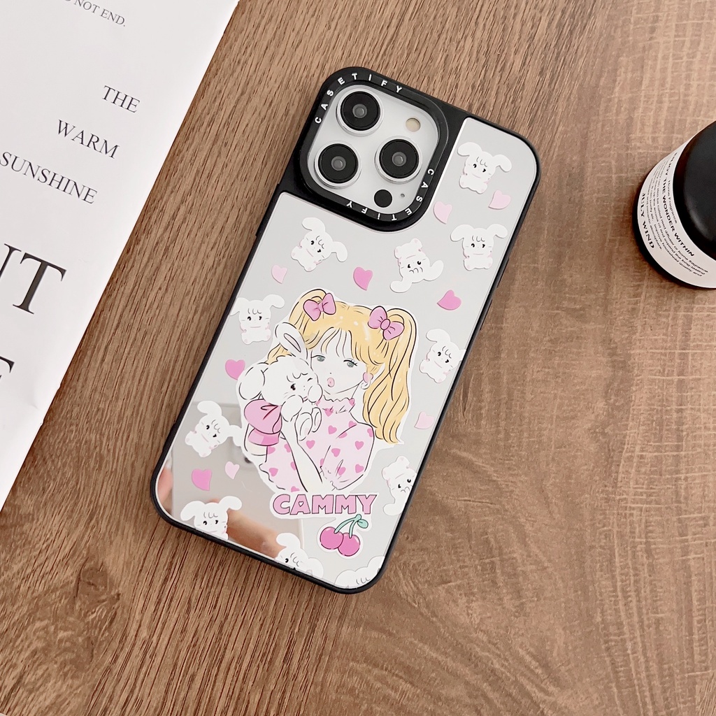 Ốp Điện Thoại tpu Mềm Tráng Gương Chống Sốc In Hình Mèo Cho iPhone 14 13 12 11 PRO MAX XR XS 7 8 Plus